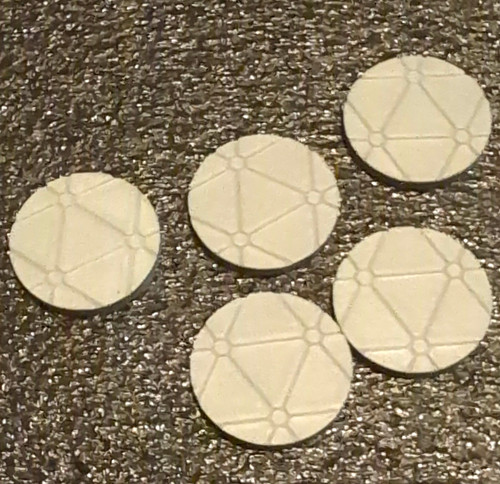 25mm unpainted round - 5,
