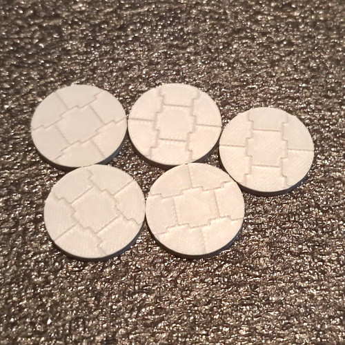 25mm unpainted round - 5,