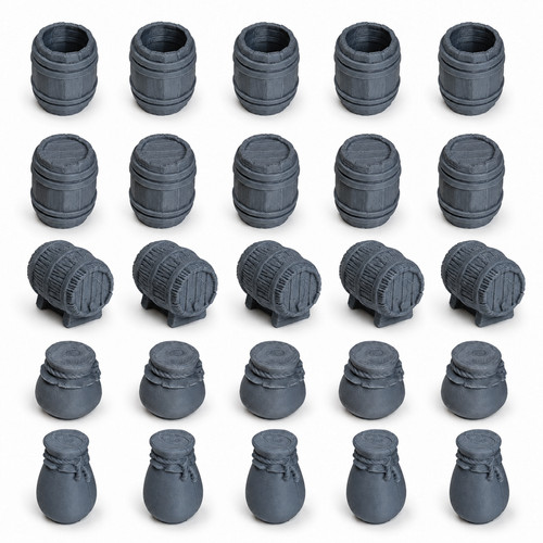 Miniature barrels kegs jars - miniature,