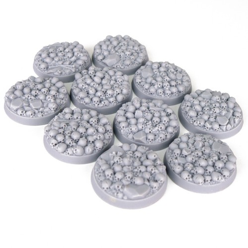 Resin skull bases 32mm - bases, x10