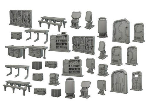 Spaceship scenery miniature - spaceship,