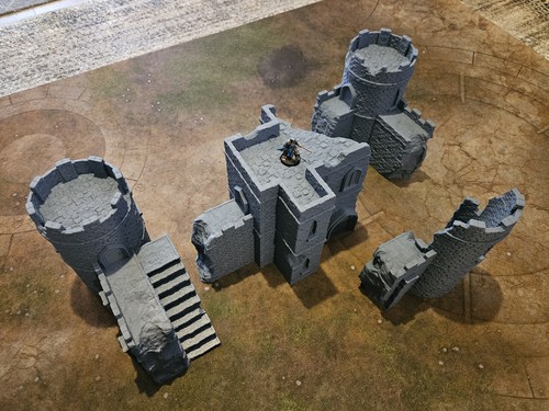Huge castle terrain scenery - terrain,