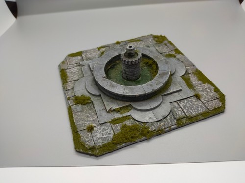 28mm fountain terrain ruin - terrain, 40k