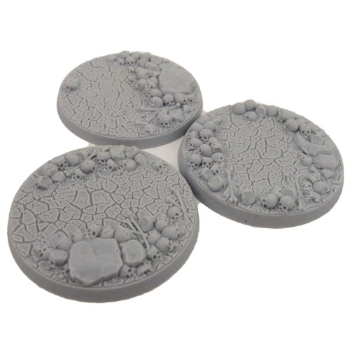 50mm bases skull cracked - bases, &