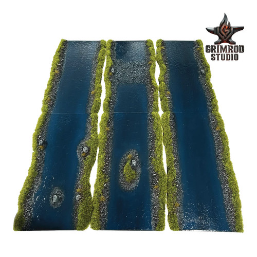 Grass river terrain for 28mm - terrain, /