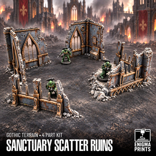 Sanctuary scatter ruins 28mm - scatter,