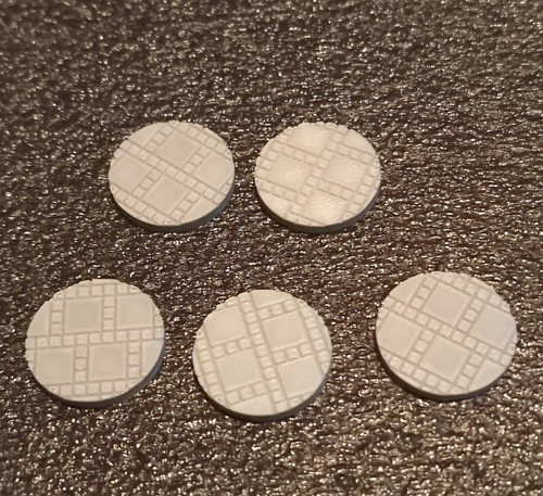 Set round mosaic textured - round,