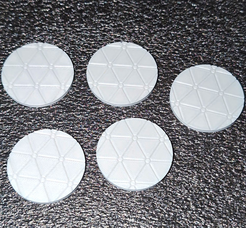 40mm unpainted round - 5, x