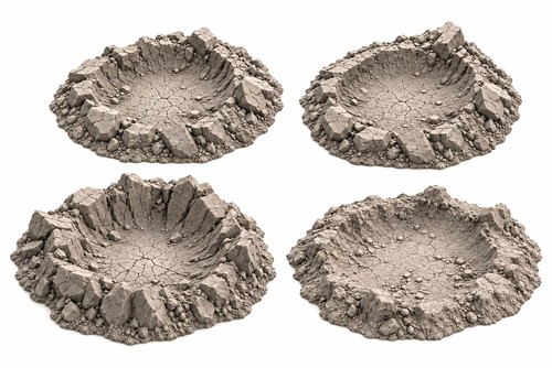Large wargame craters - large,