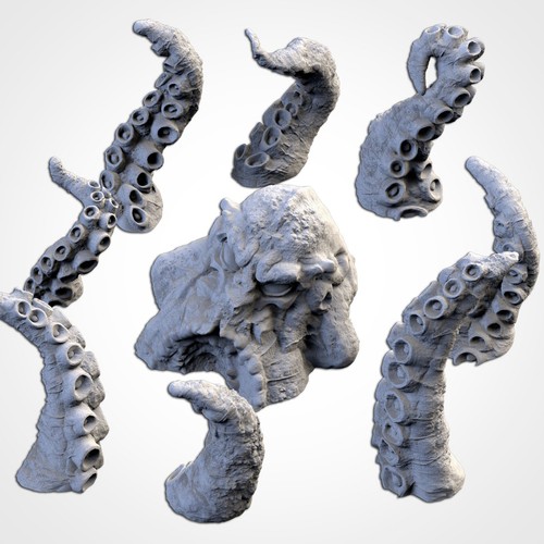 Kraken miniature giant sea - miniature,
