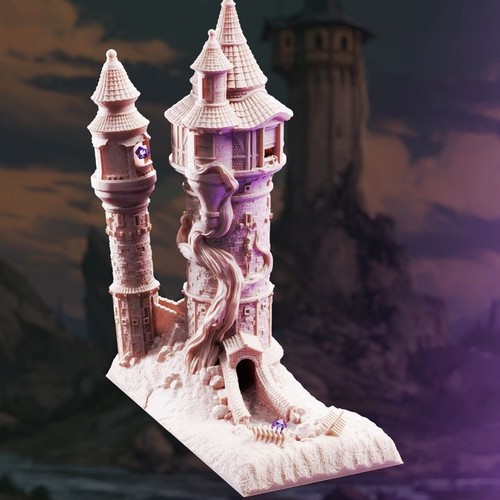 Playable dice tower terrain - tower,