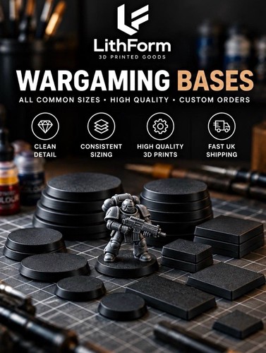 Custom wargaming bases - custom,
