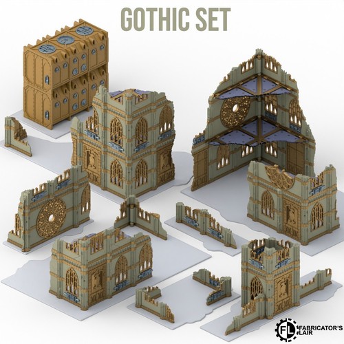 Foldable gothic ruins - foldable,