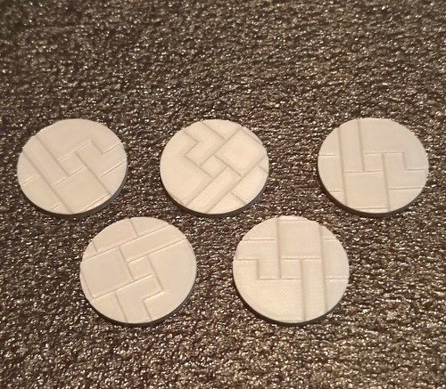 32mm unpainted round - x,