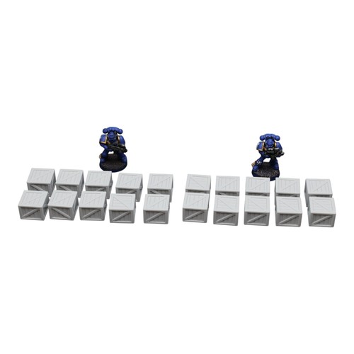 Wooden crate x20 28mm - wooden,