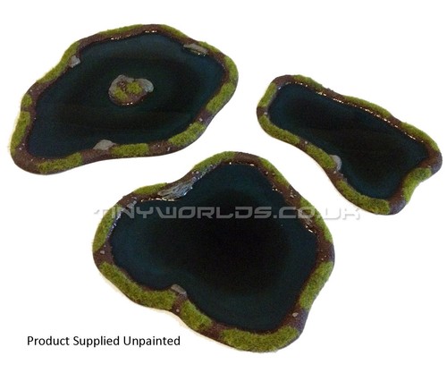 Pond scenery set pieces - pieces,
