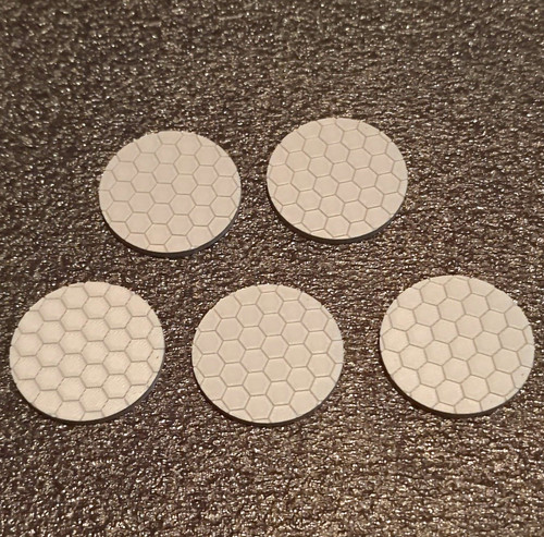 40mm unpainted round - x,