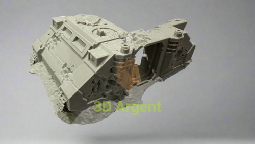 Tank wreck terrain 28mm - terrain,