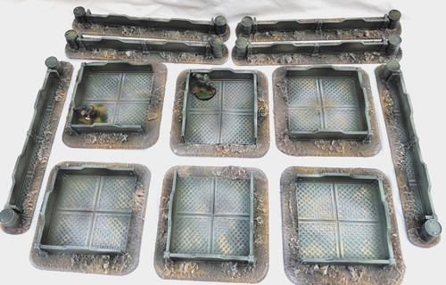 Wargaming terrain painted set - painted,